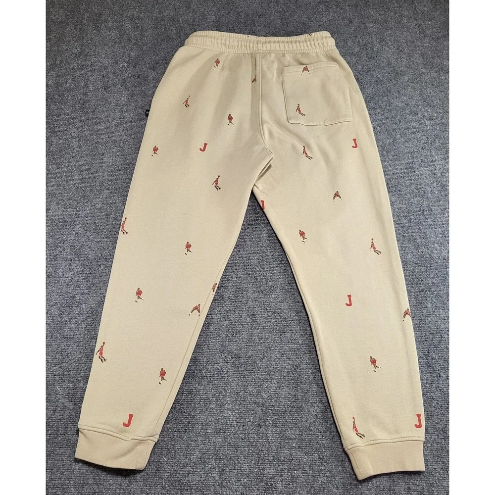 Jordan Essentials Holiday Allover Print Fleece Jogger Pants Men's Size Small